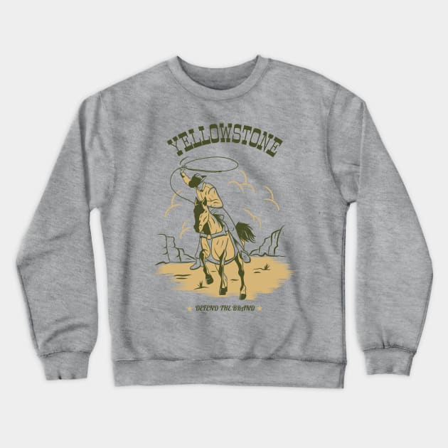 Yellowstone Defend The Brand Crewneck Sweatshirt by StudioStyleCo